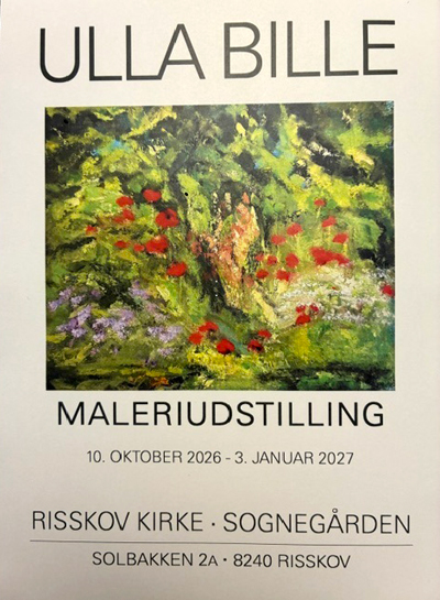 Ulla Bille plakat for udstillingsperioden